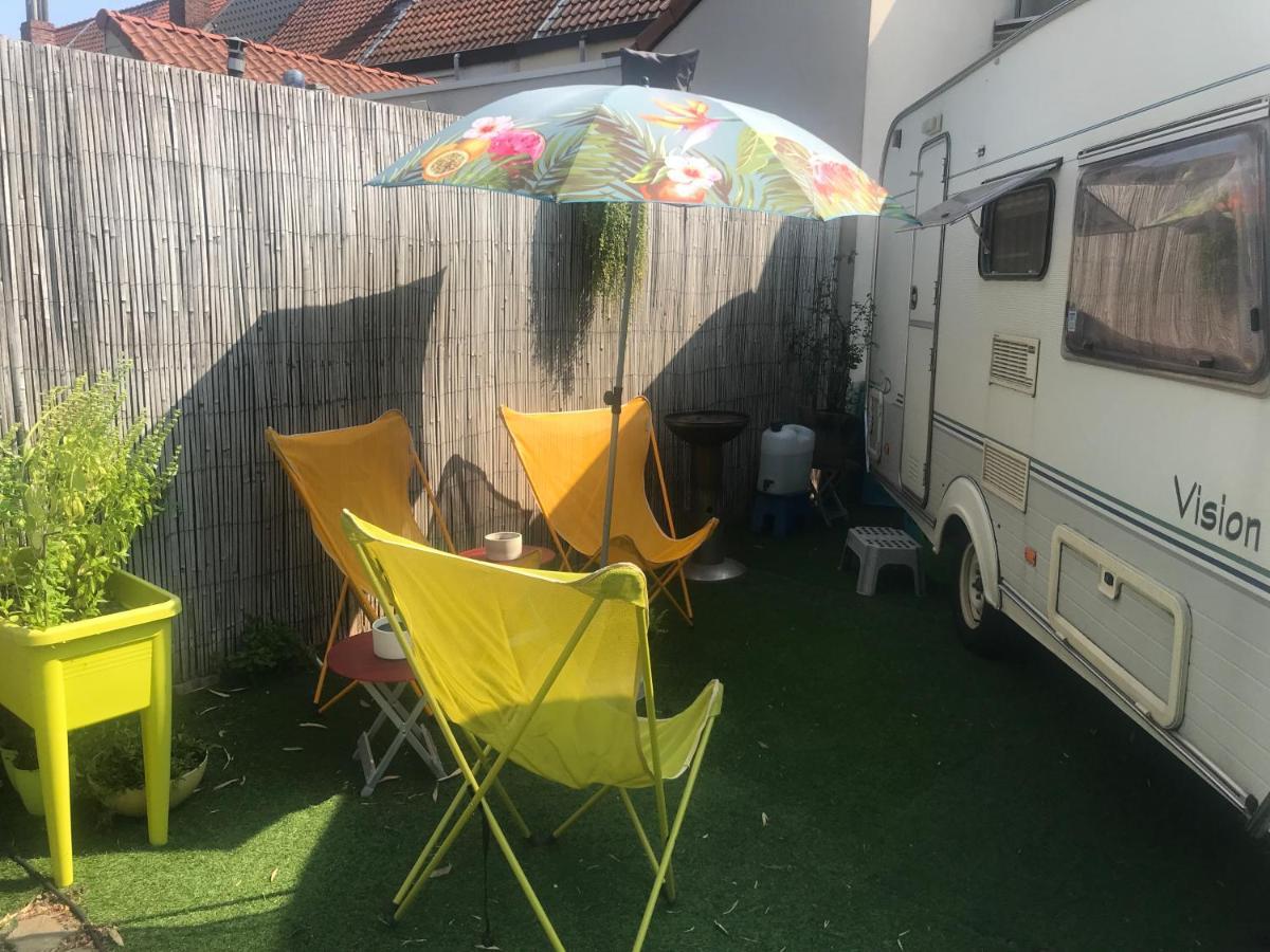 Gardencaravan Near Ghent In Green Area ภายนอก รูปภาพ